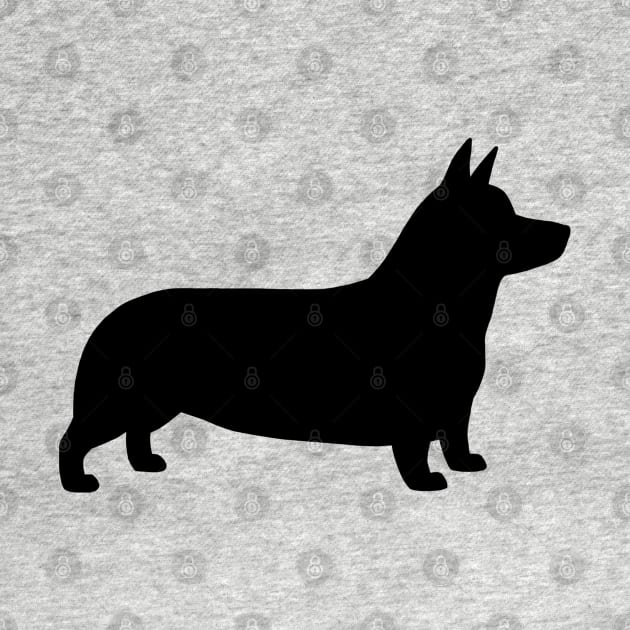 Pembroke Welsh Corgi Silhouette by Coffee Squirrel